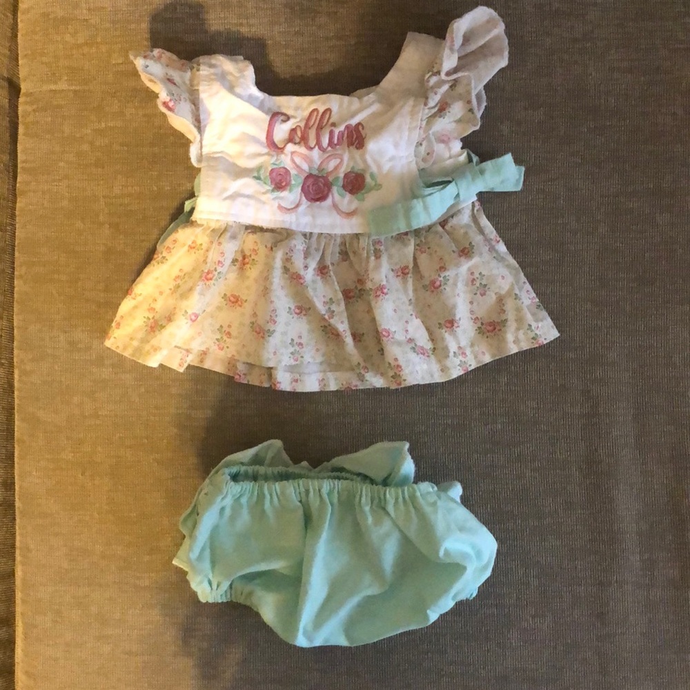 Personalized “Collins” baby girl outfits
